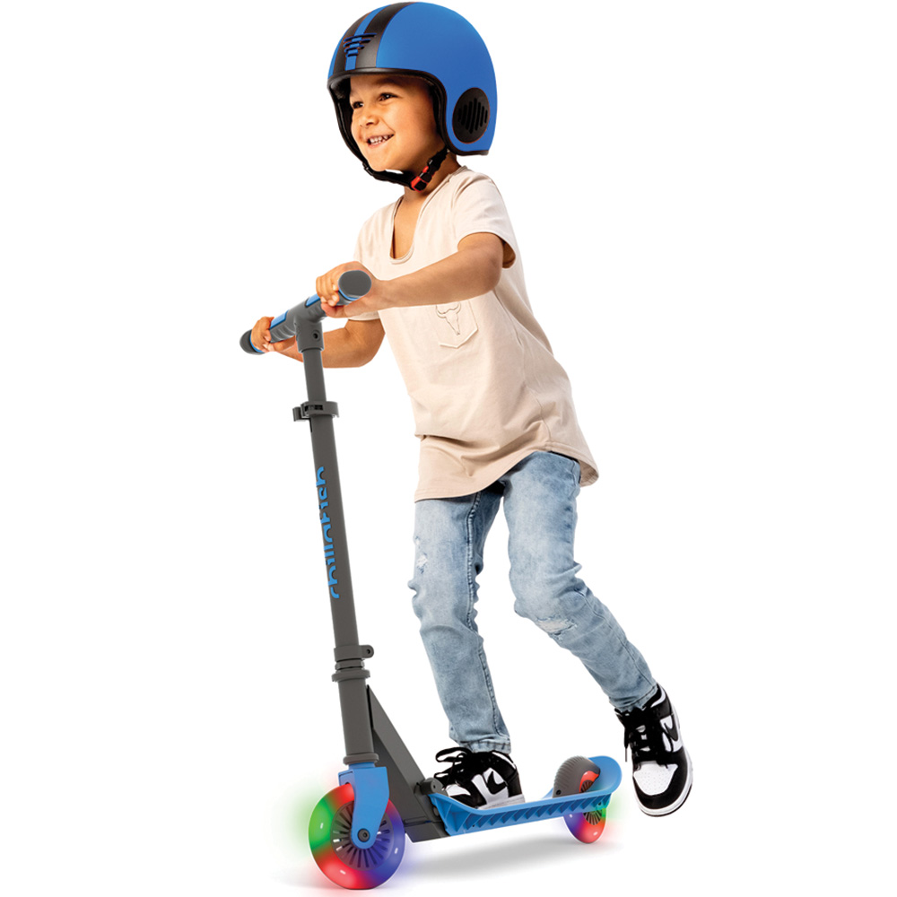 Chillafish Flexxi Glow Navy Foldable Scooter with LED Wheels Image 3