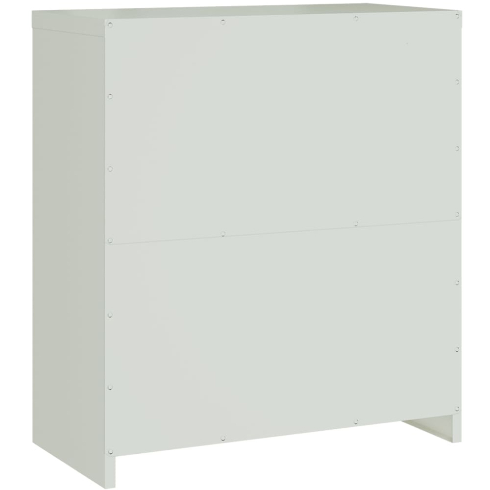 vidaXL 2 Door Light Grey Steel File Cabinet Image 6