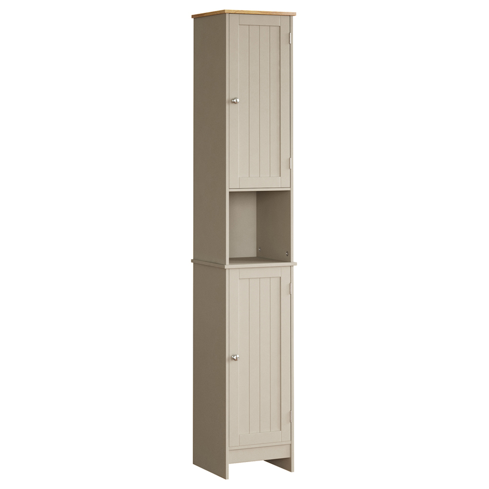 Lassic Bath Vida Grey 2 Door Tall Floor Cabinet Image 2