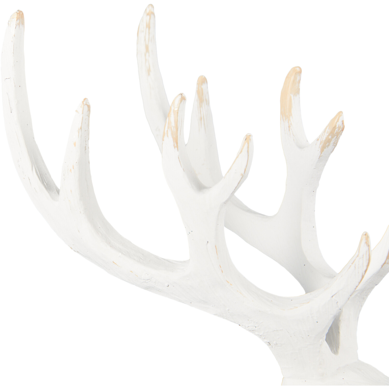Wood Effect Reindeer - White Image 4