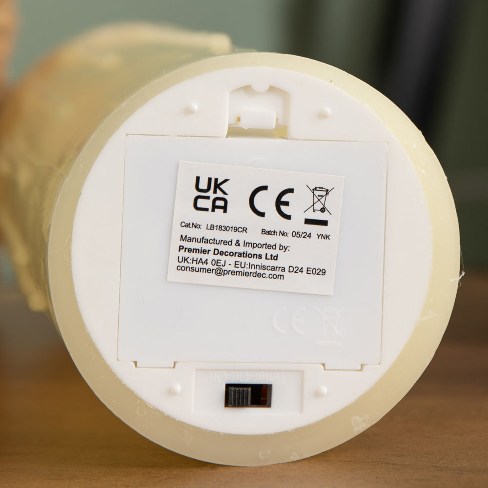 Samuel Alexander LED Flickabrights Melted Edge Candle 23cm Image 9