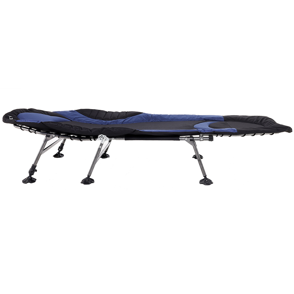 Charles Bentley Odyssey Navy and Black Premium Camp Bed Image 3