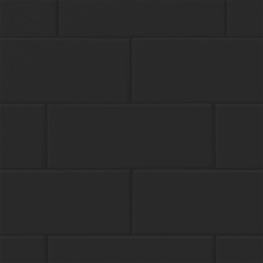Wetwall Black Gloss Composite Tile Bathroom Wall Panel 1220 x 2440mm Image 4