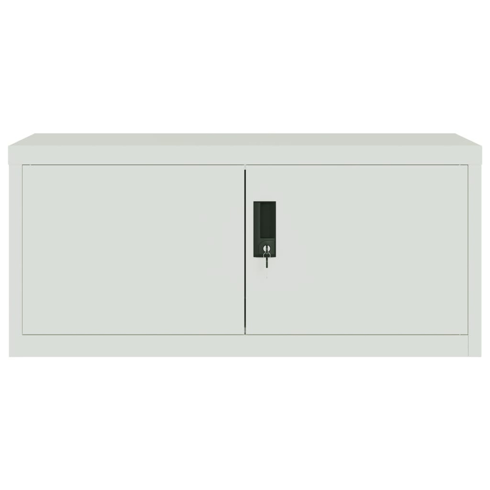 vidaXL 4 Door Grey File Cabinet Image 4