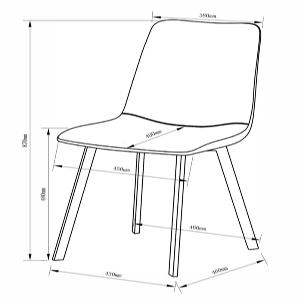 Ezra Set of 2 Brown Dining Chair Image 9