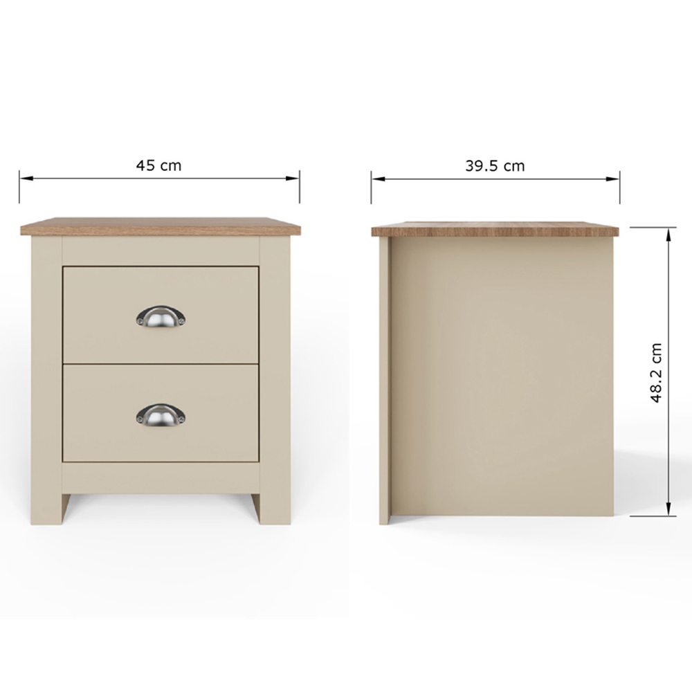 GFW Lancaster Cream 4 Piece Bedroom Furniture Set Image 7