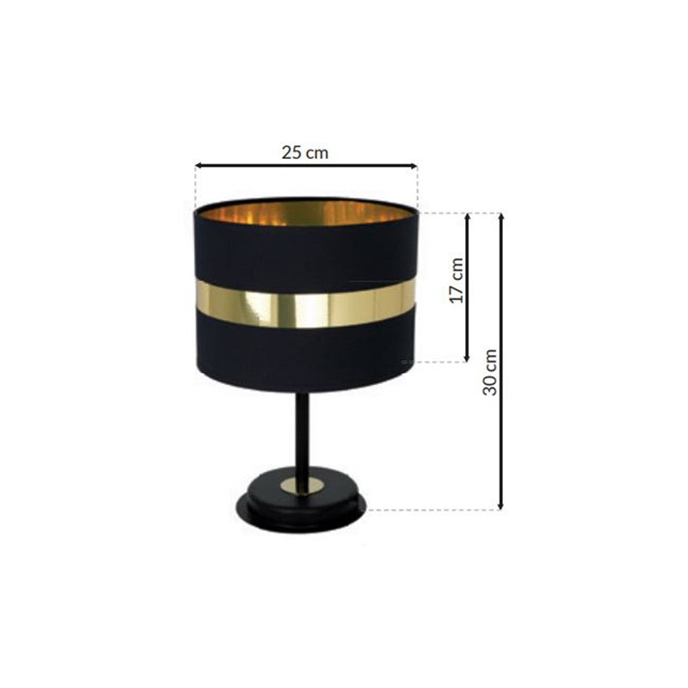 Milagro Palmira Black Table Lamp 230V Image 6