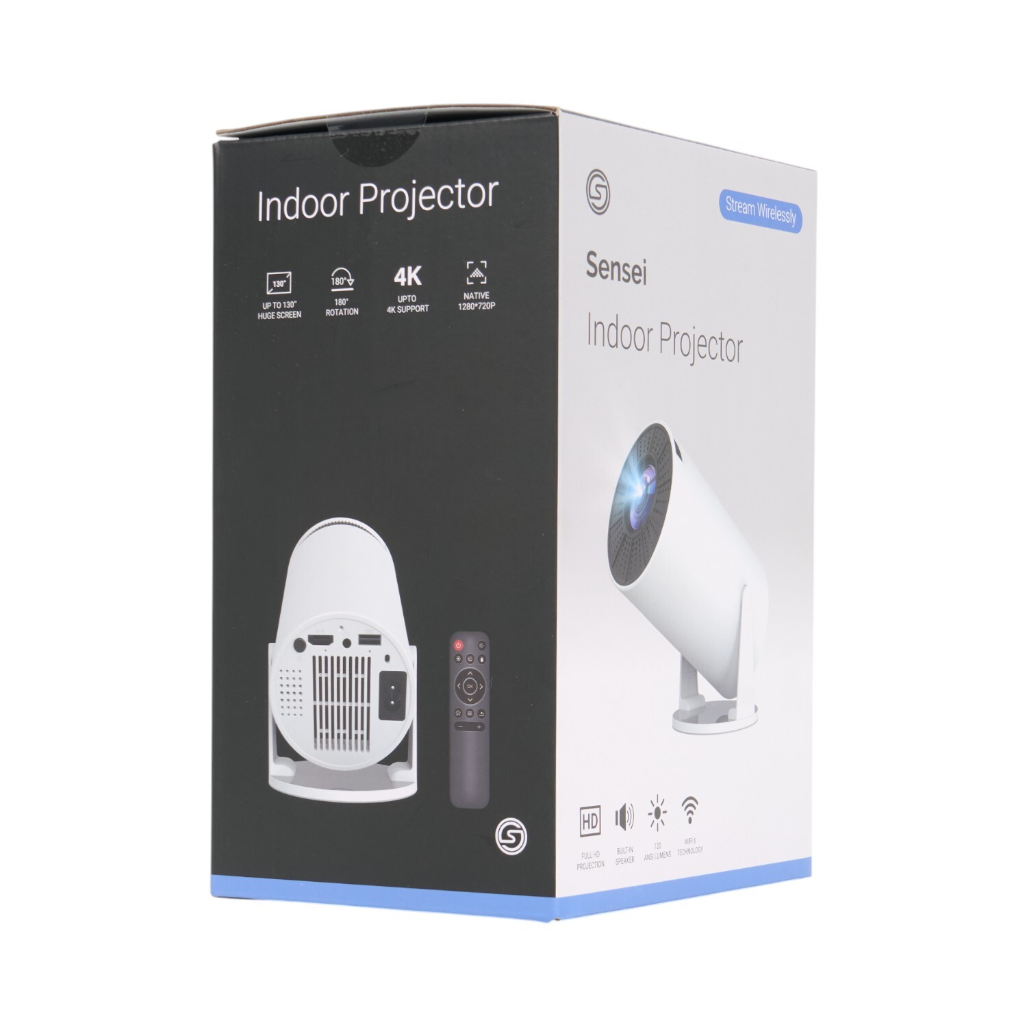 Sensei Indoor WiFi Projector White Image 2