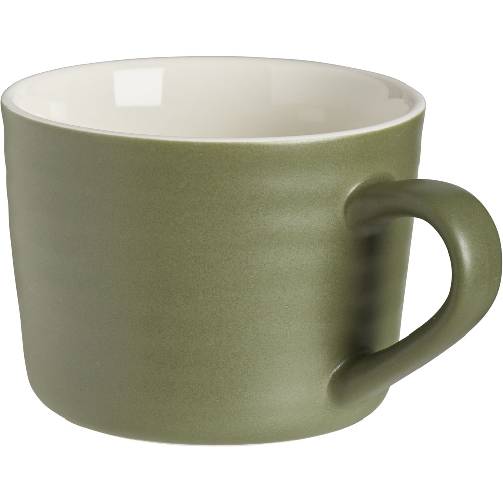 Wilko Green Ripple Mug Image 2
