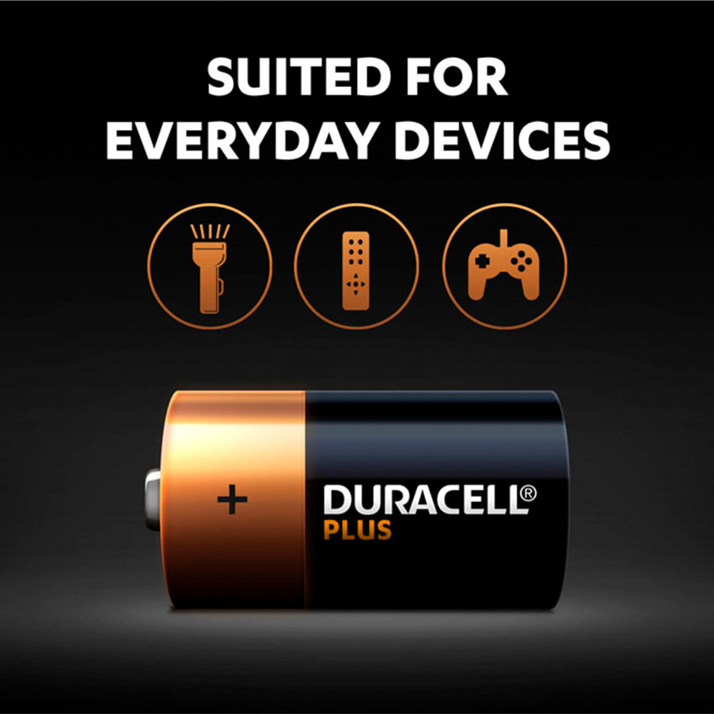 Duracell Plus C 4 Pack Batteries Image 5