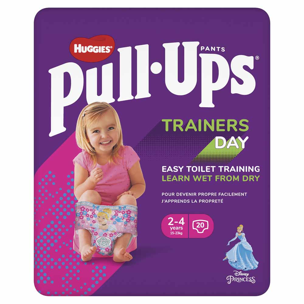 Huggies Pull Ups Trainers Pink 2 to 4 Years Image 2