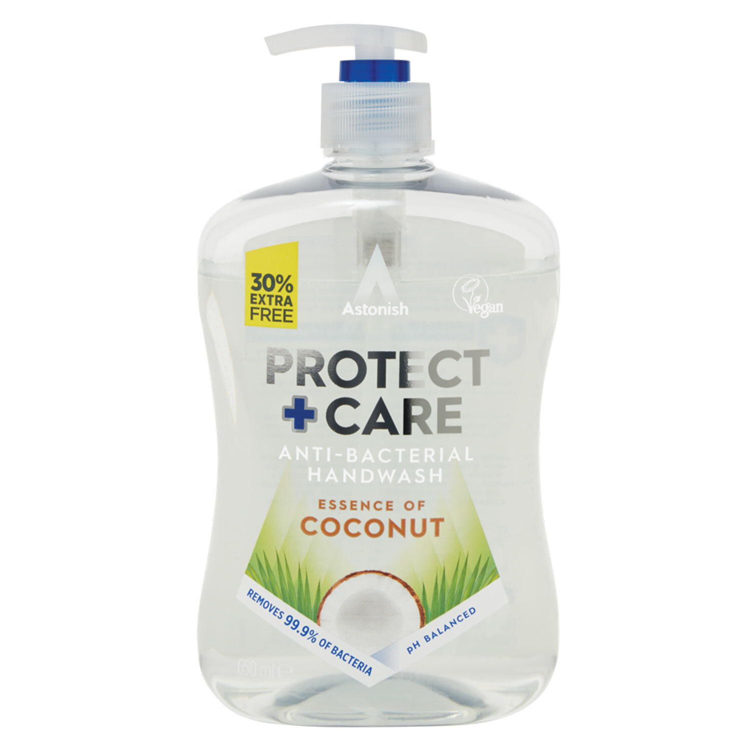 Astonish Protect and Care Coconut Anti-Bacterial Handwash 650ml Image 1