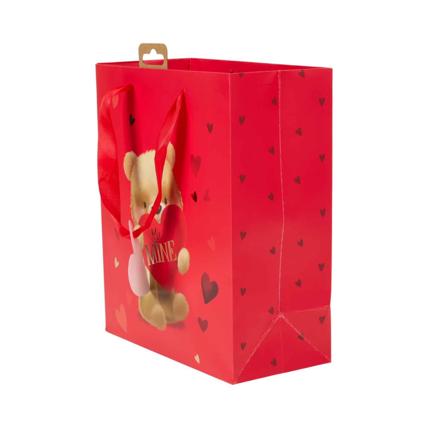 Be Mine Teddy Gift Bag Red Image 4