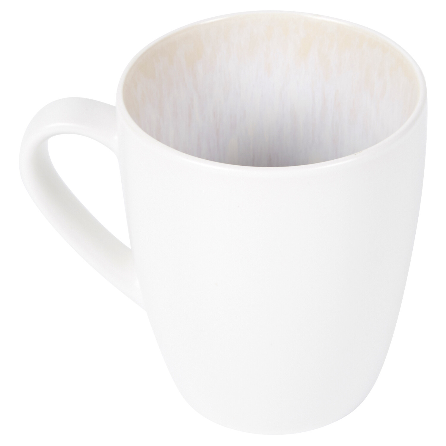 White Textured Mug - White Image 1