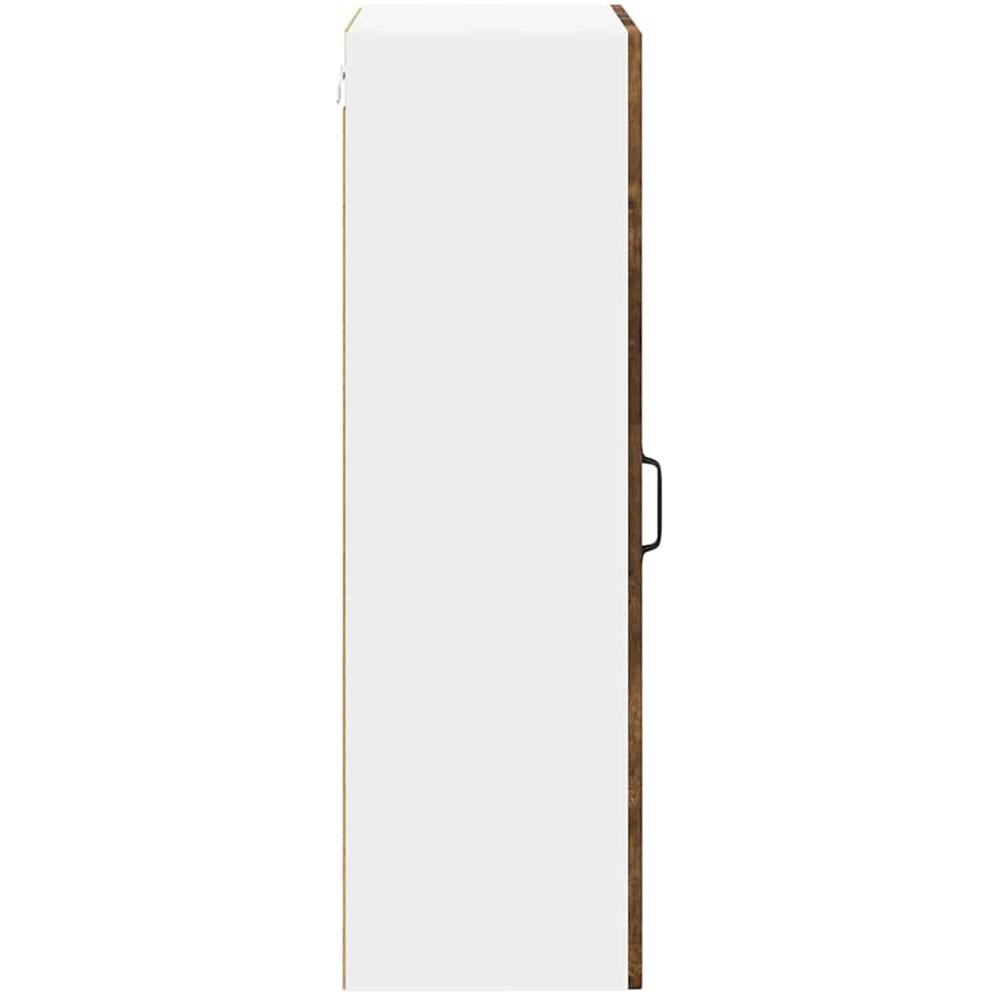 vidaXL Single Door Smoked Oak Kitchen Wall Cabinet Image 6