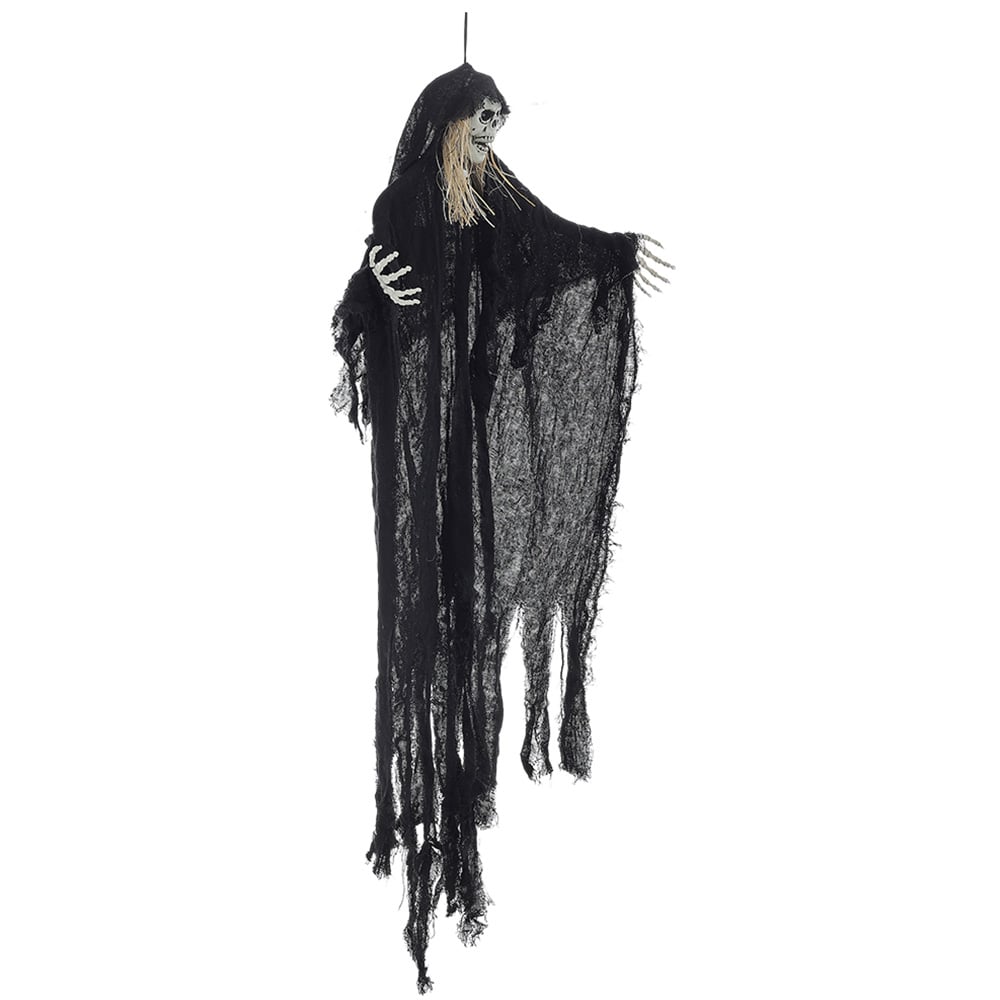 Living and Home Halloween Hanging Skeleton Ghost with Motion Sensor 120cm Image 3