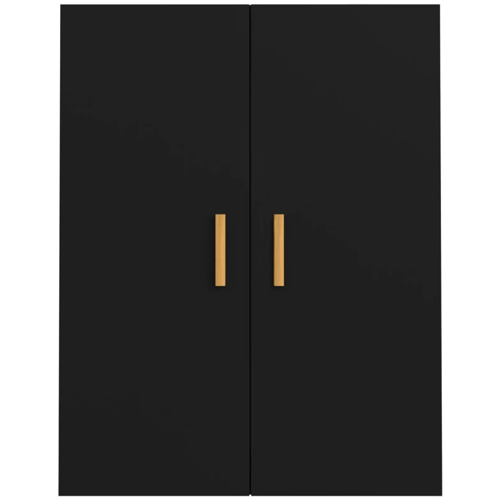 vidaXL 2 Door Black Hanging Wall Cabinet Image 6