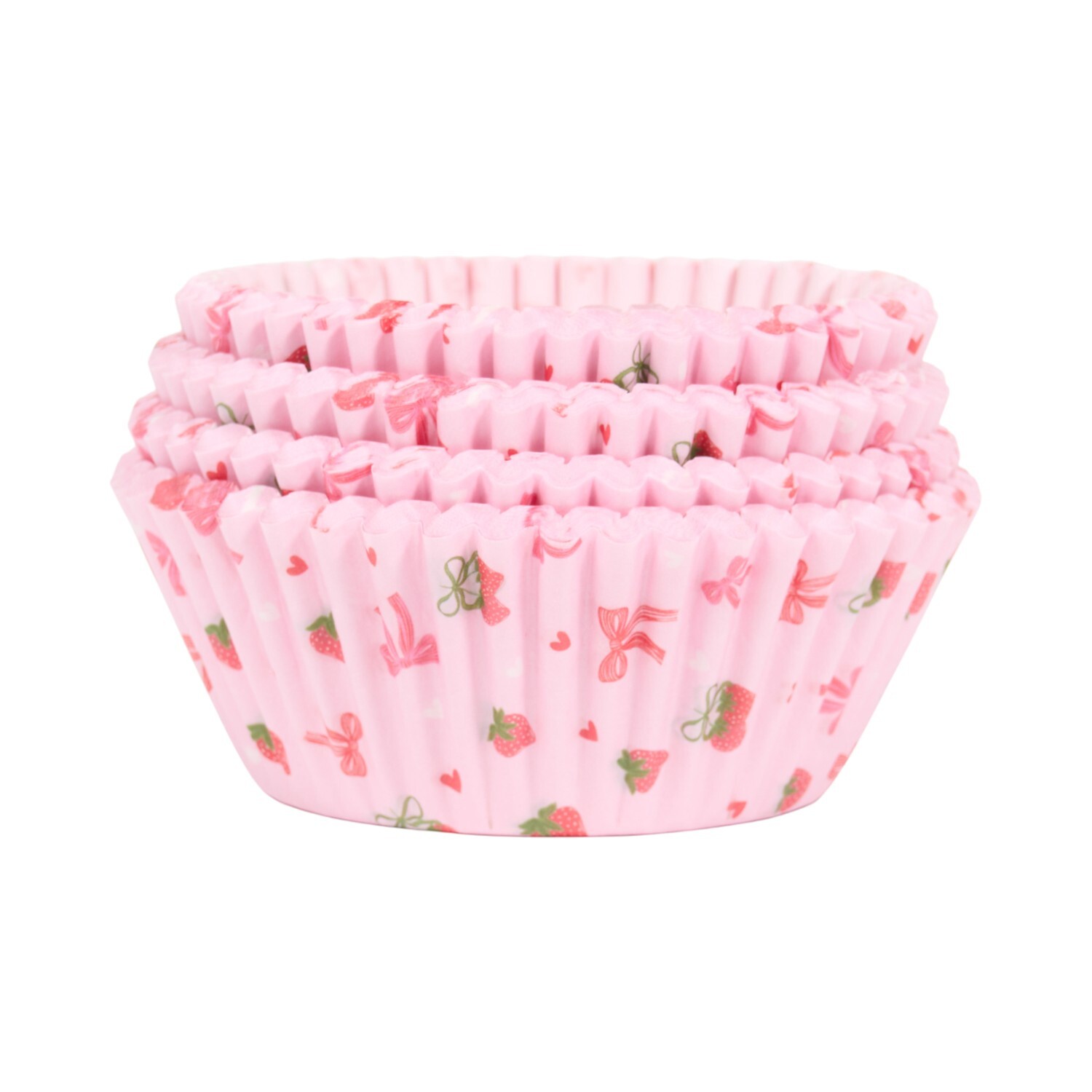 Pack of 100 Berry Sweet Cupcake Cases Pink Image 2