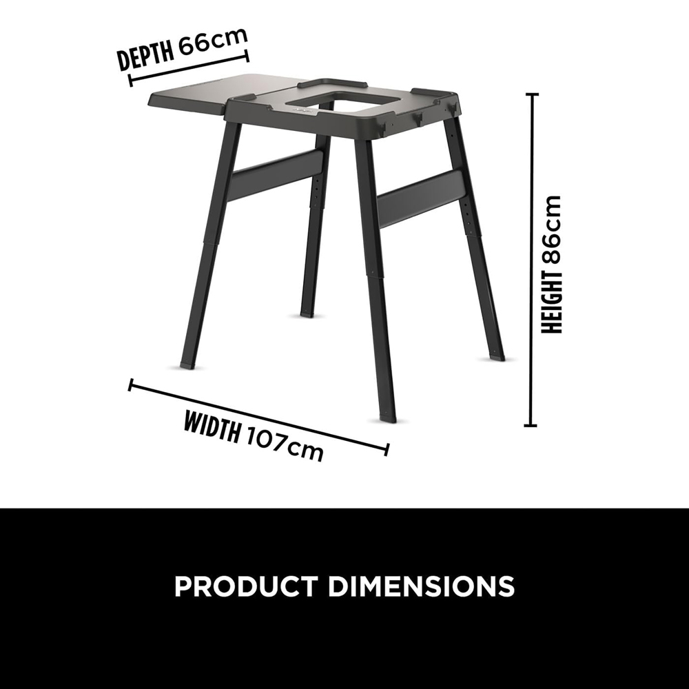 Ninja Woodfire Adjustable BBQ Oven Stand with Side Table Image 5