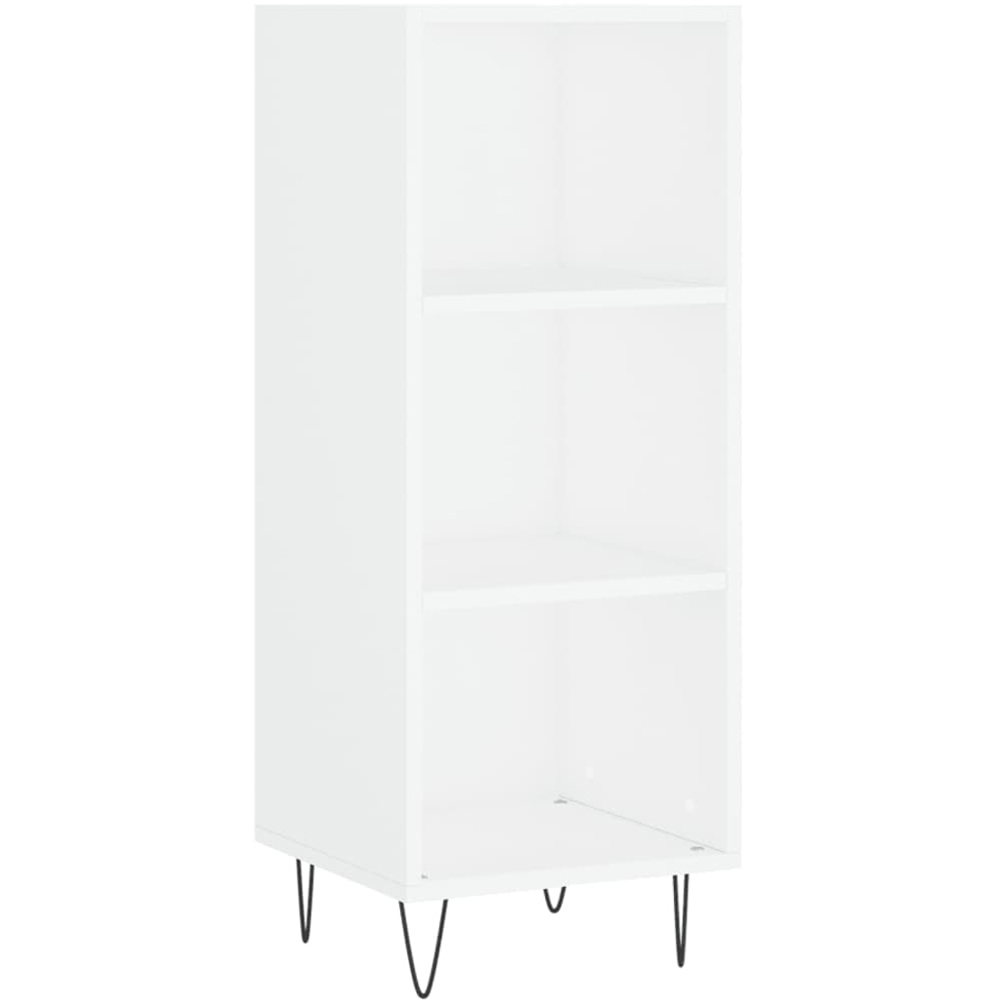 vidaXL 3 Shelf White Sideboard Image 2