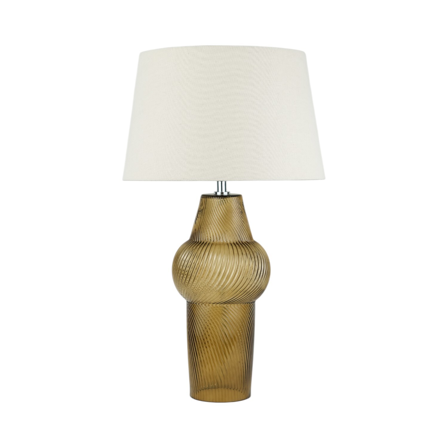 Bowie Glass Table Lamp Brown Image 1