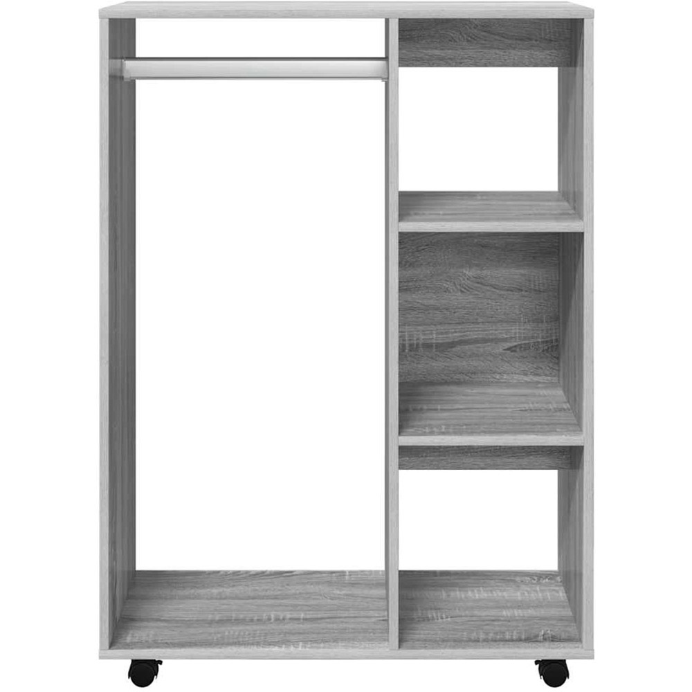 vidaXL 4 Open Shelf Grey Sonoma Wardrobe Image 3