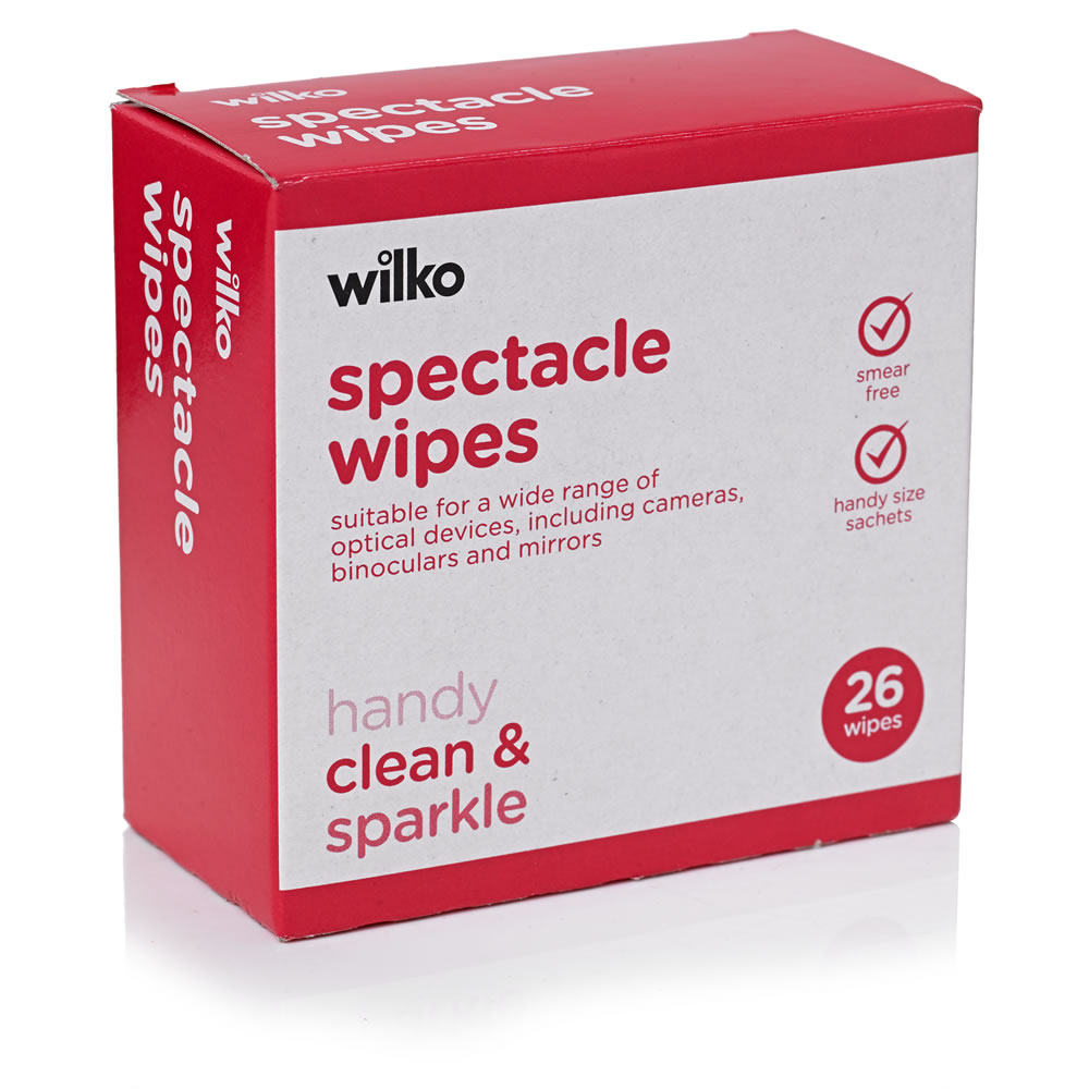 Wilko Spectacle Wipes 26 pack Image 1