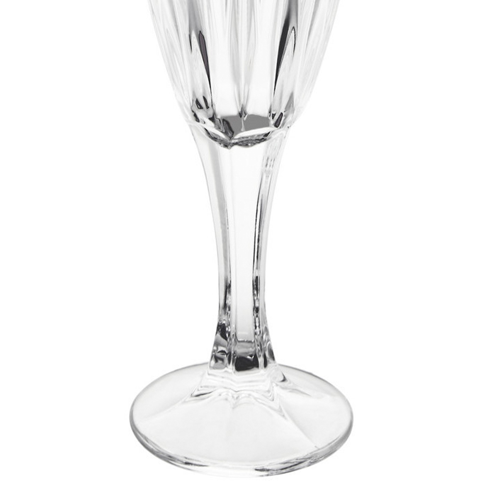 Premier Housewares Beaufort Crystal Clear Champagne Flutes 4 Pack Image 4