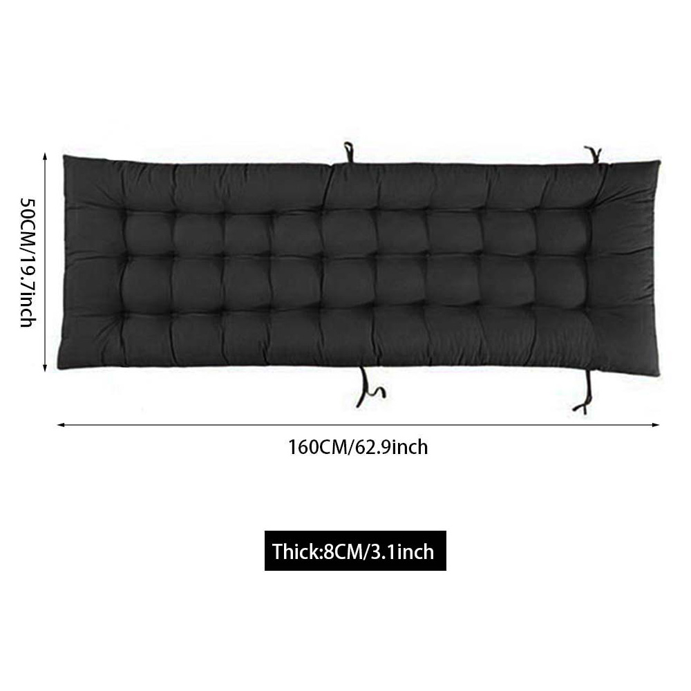 Living and Home Black Sun Lounger Cushion Cover Image 7