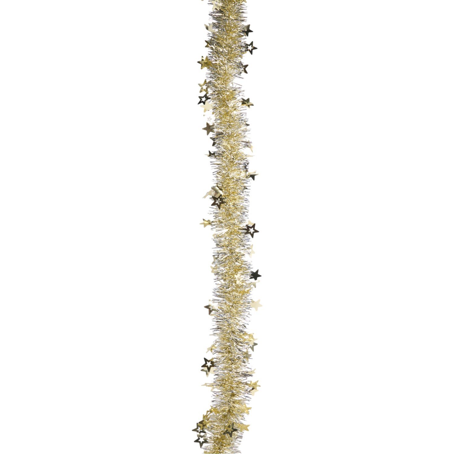 Gold and Silver Star Tinsel Image 1