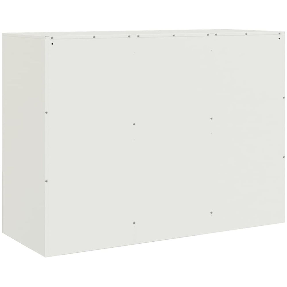vidaXL 6 Door White Steel Sideboard Image 8