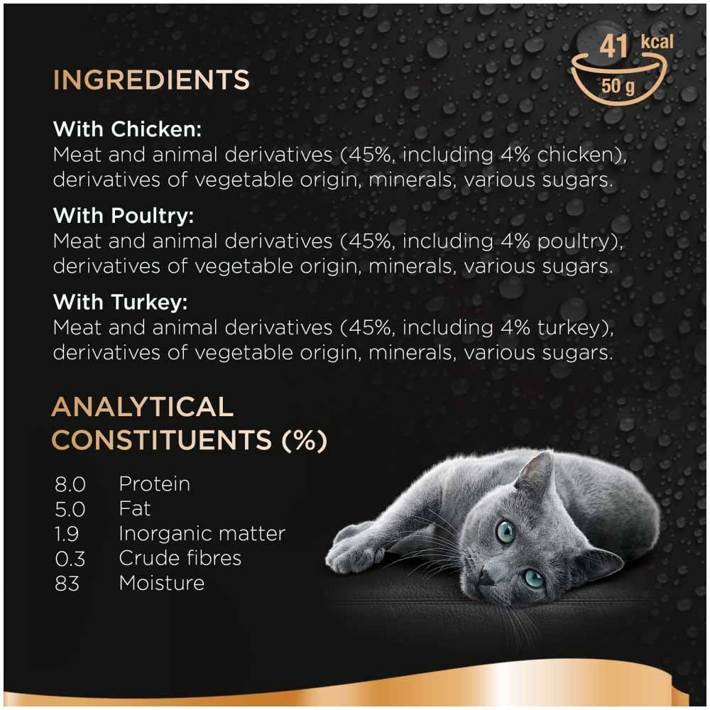 Sheba Fresh and Fine Poultry in Gravy Wet Cat Food Pouches 50g Case of 3 x 15 Pack Image 6