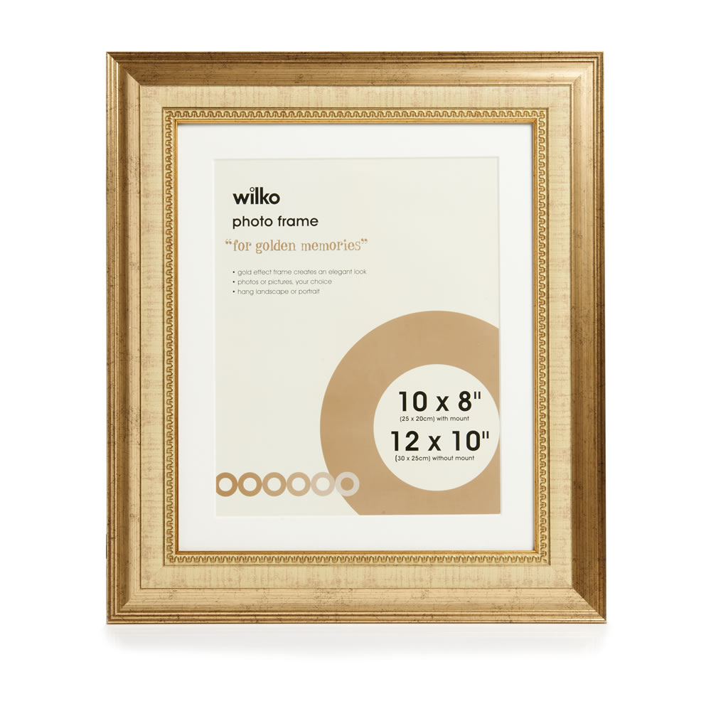 Wilko Dorchester Gold Photo Frame 12 x 10 Inch Image 1