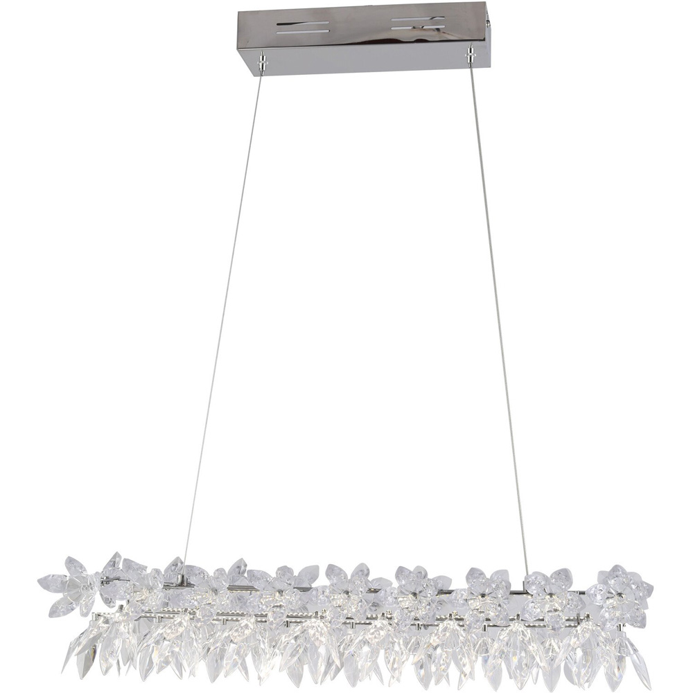 Genevieve LED Ceiling Fitting Chrome Image 3
