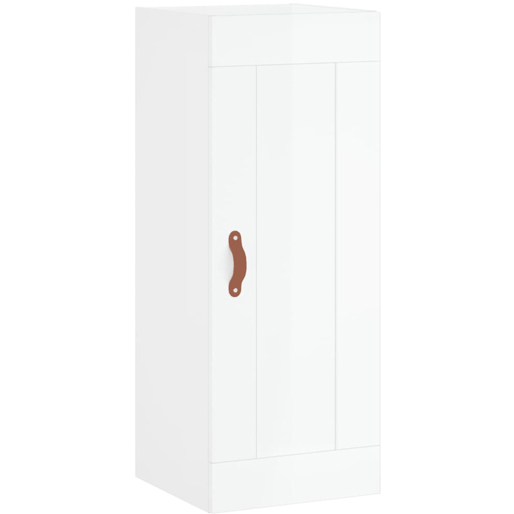 vidaXL Single Door White Wall Mounted Cabinet Image 2