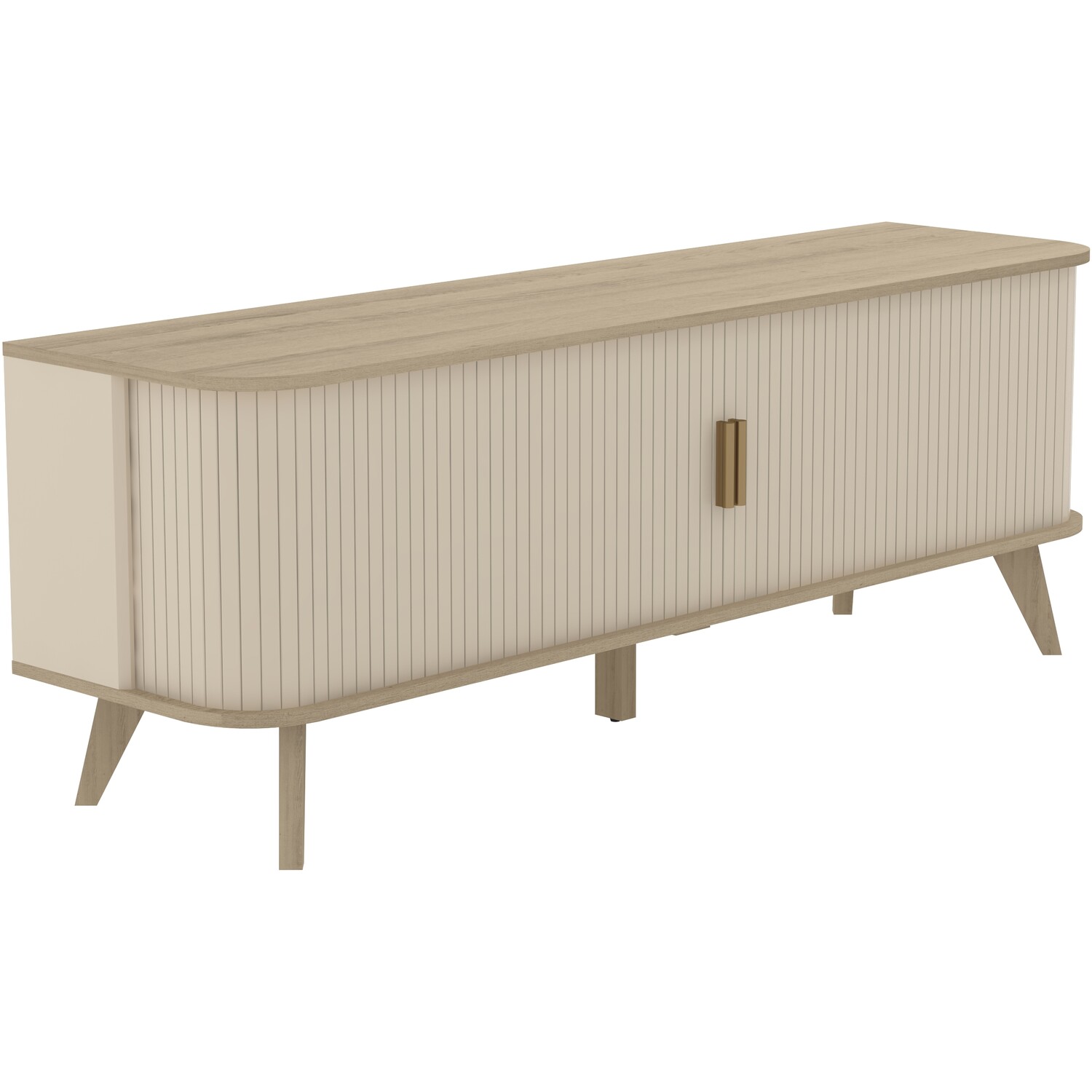 Mateo Sliding Door TV Unit Neutral Image 8