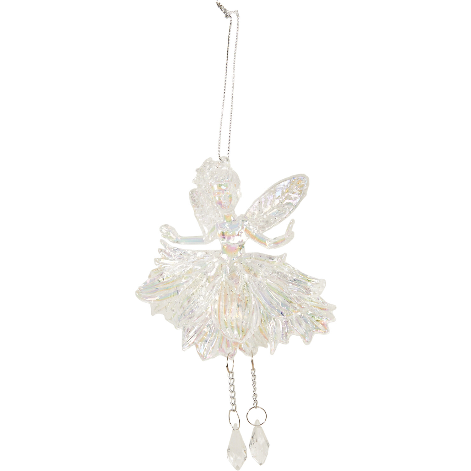 Frosted White Glitter Fairy - White Image 4
