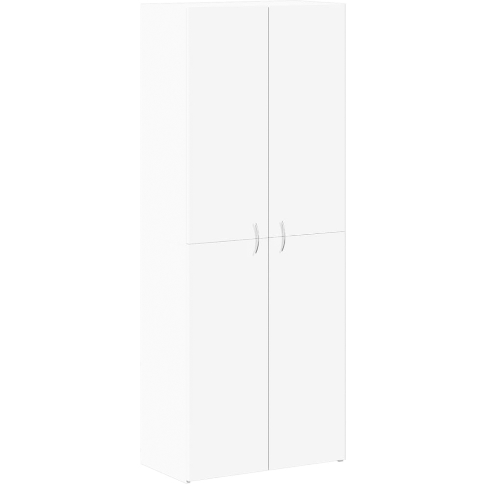 vidaXL 4 Door White File Cabinet Image 2
