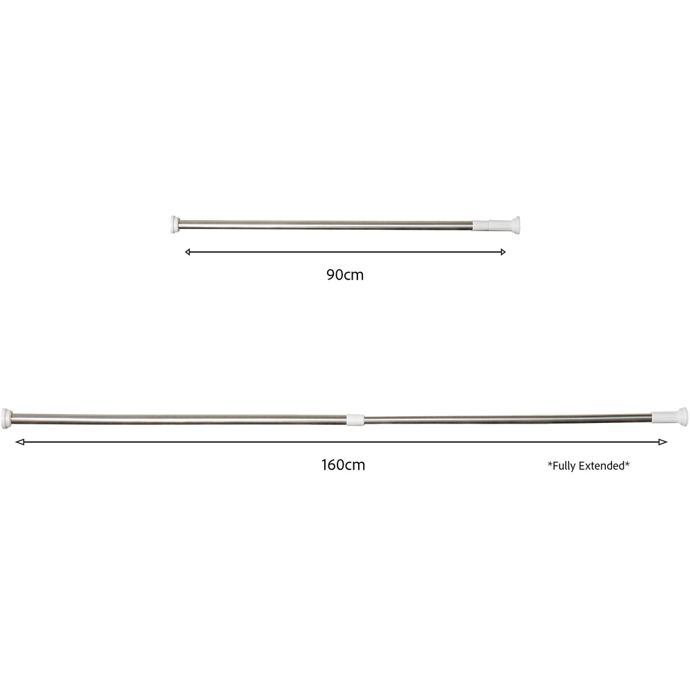 Samuel Alexander 90-160cm Adjustable Window or Door Display Tension Rod  Image 5