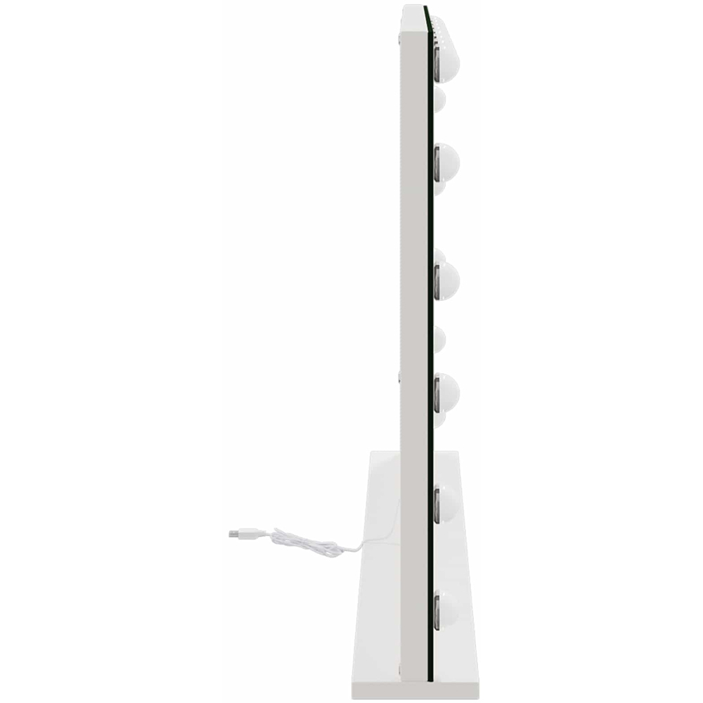 vidaXL LED White Vanity Mirror 80 x 10 x 52.5cm Image 5