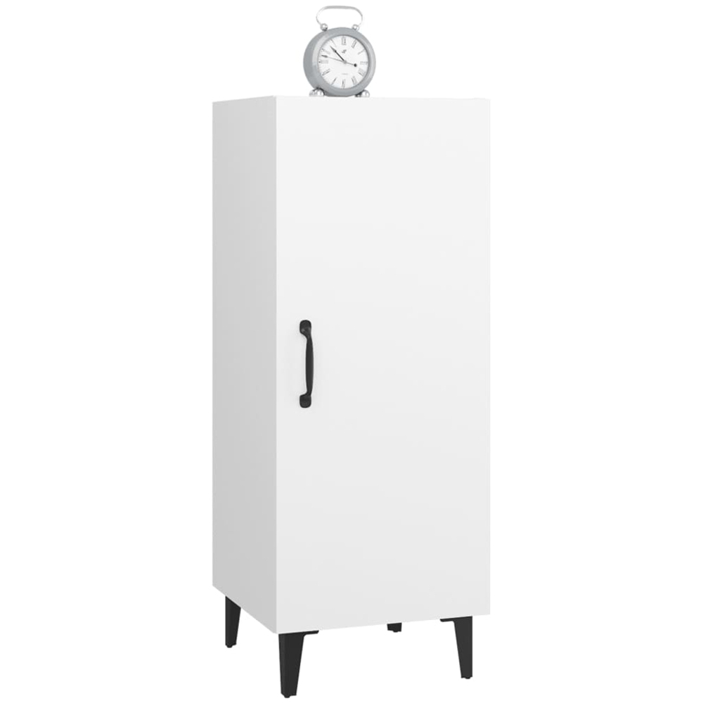 vidaXL Single Door White Sideboard Image 3