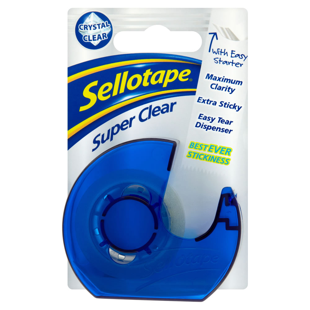 Sellotape Super Clear And Dispenser Image