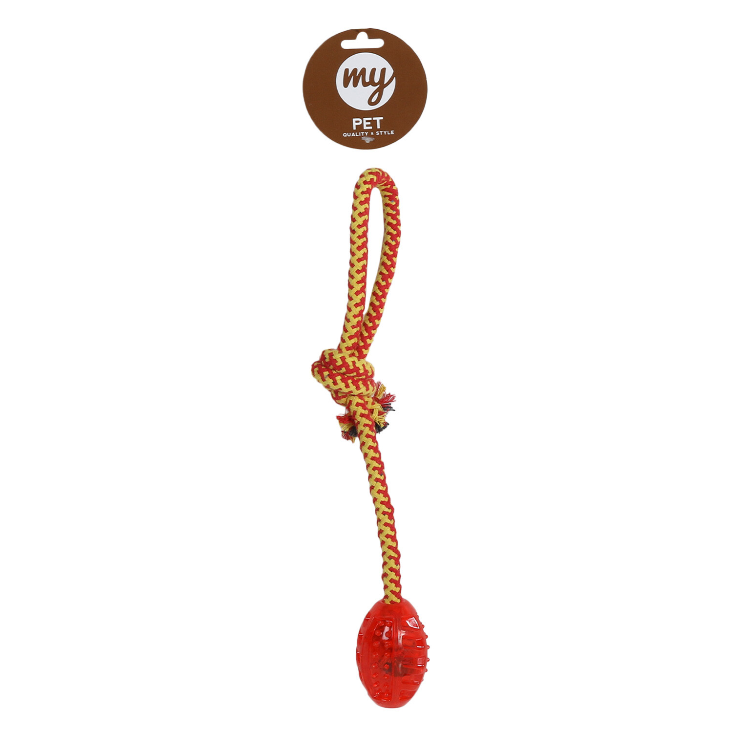 Rope and TPR Ball Dog Toy Image 2