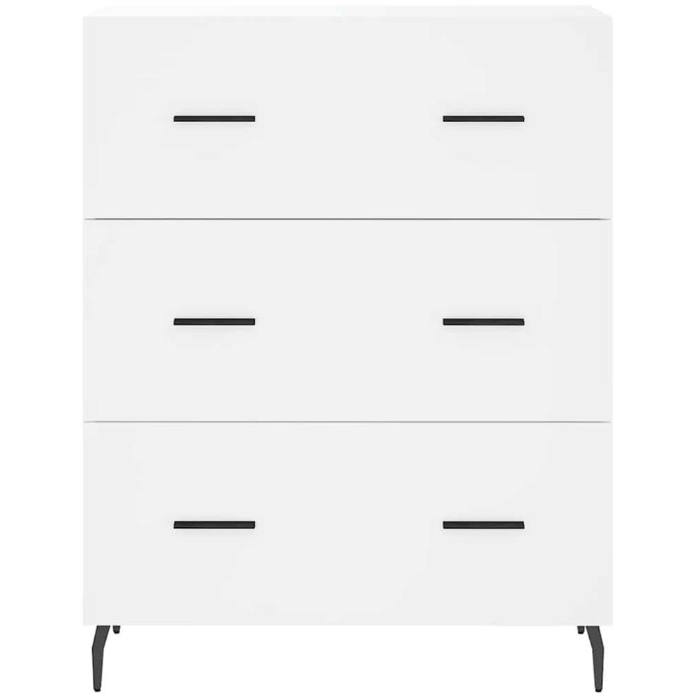 vidaXL 2 Door 3 Drawer 3 Shelf White Highboard Image 7