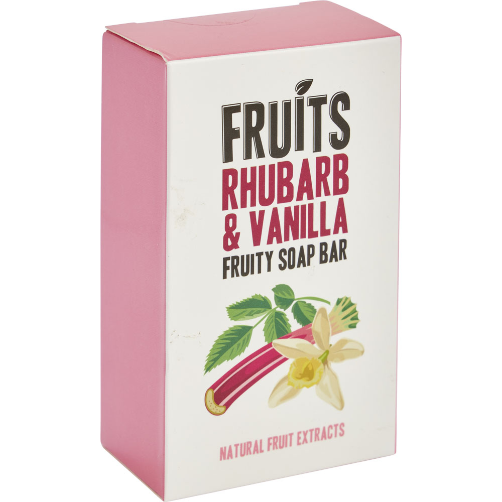 Wilko 3 Piece Fruits Rhubarb and Vanilla Bath Essential Bundle Image 2
