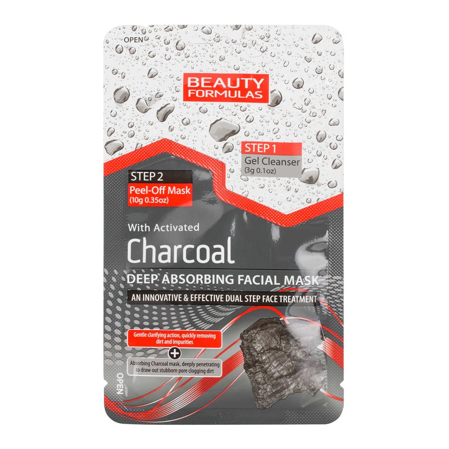 Beauty Formulas Charcoal Dual Step Facial Mask Image