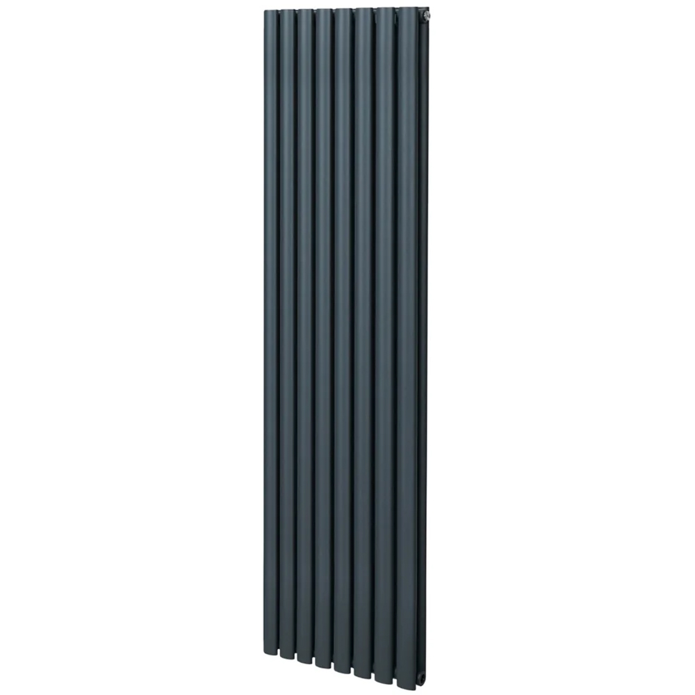 Monster Shop 6421BTU Anthracite Grey Oval Column Radiator 1800 x 480mm Image 3