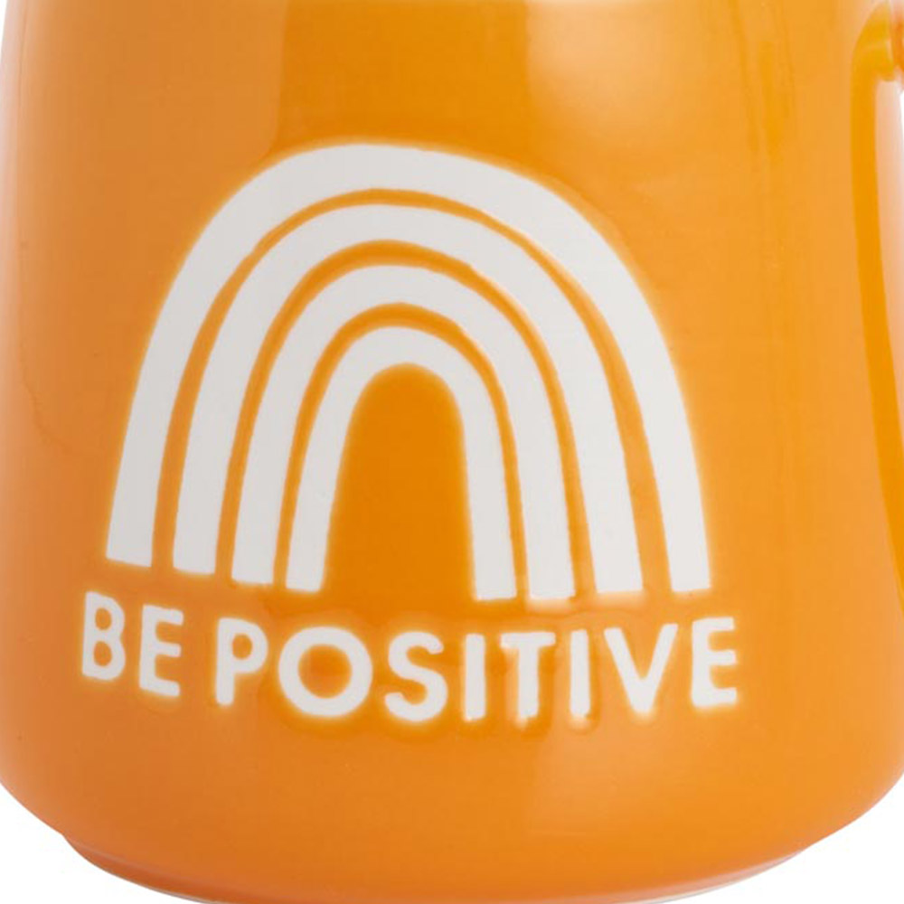 Wilko 'Positive' Slogan Mug Image 6