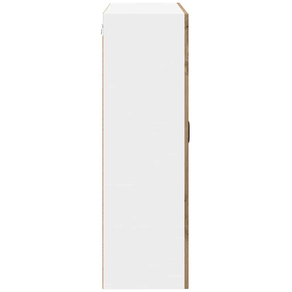 vidaXL 2 Glass Door Artisan Oak Kitchen Wall Cabinet Image 6