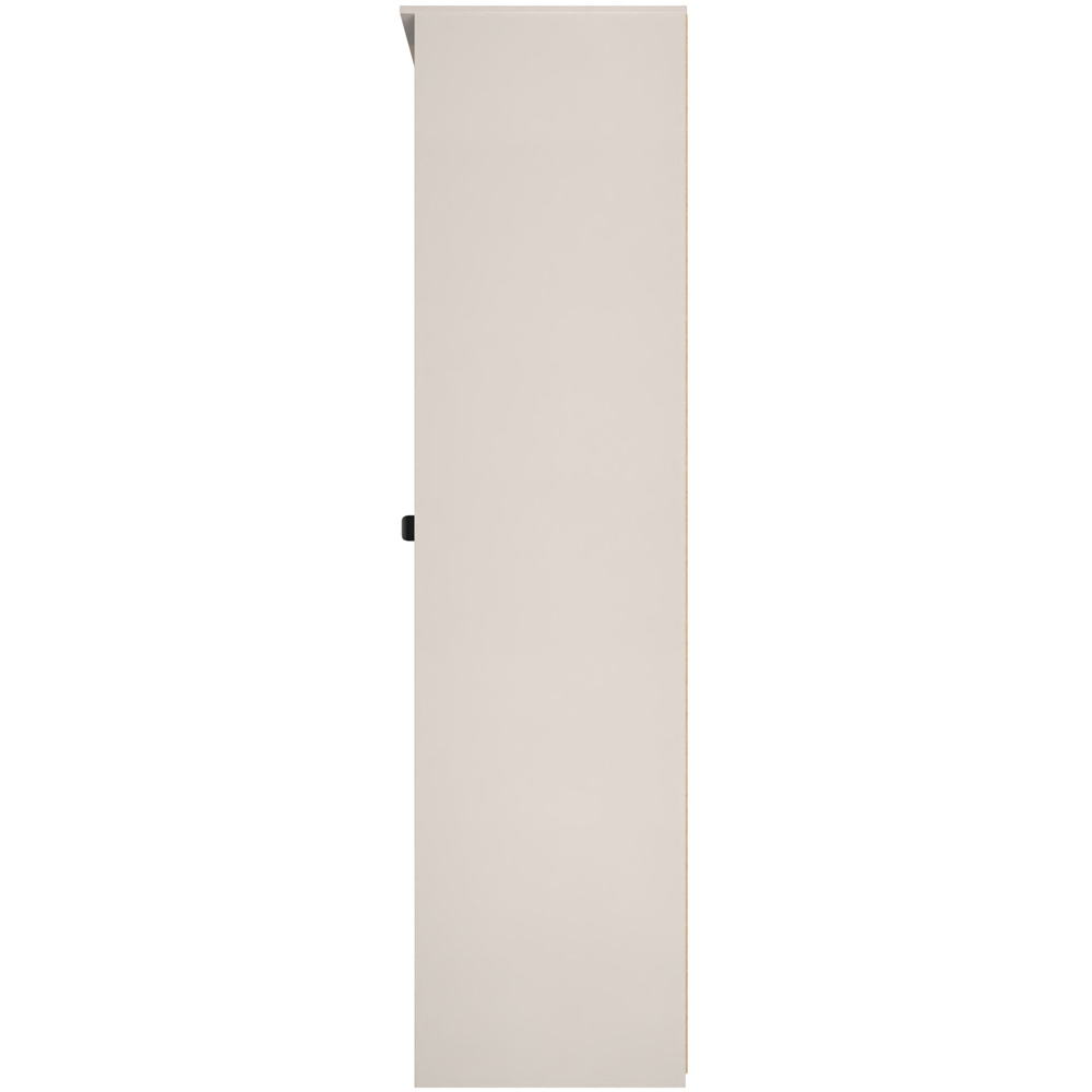 Crowndale Bora Single Door 6 Shelf Gold Oak and Kashmir Double Wardrobe Image 3